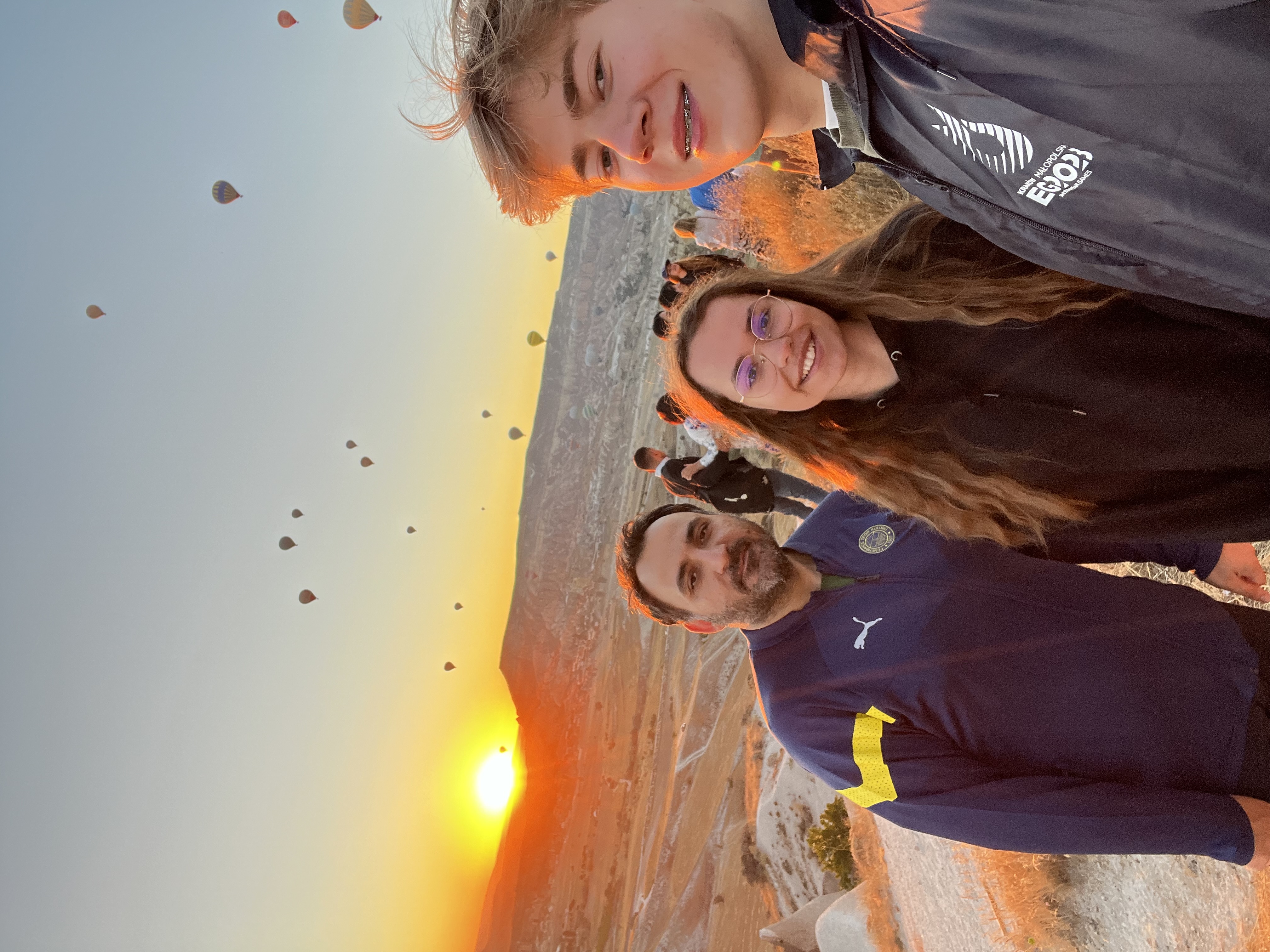 Famous hot air balloons in Cappadocia